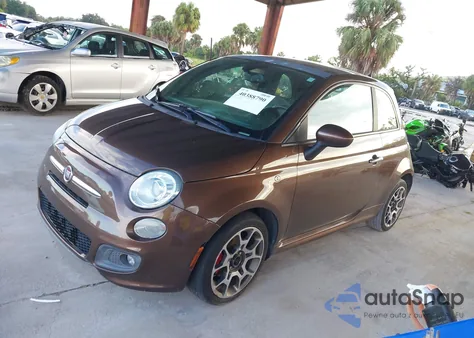 2012 Fiat 500 Sport z USA, uszkodzony, nr VIN 3C3CFFBRXCT183946